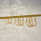 Large Heartset Hoops