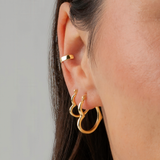 Small Heartset Hoops
