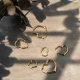 Large Heartset Hoops