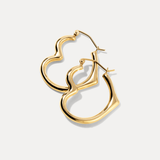 Large Heartset Hoops