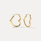 Medium Heartset Hoops
