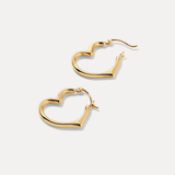 Medium Heartset Hoops