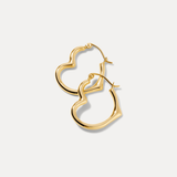 Medium Heartset Hoops