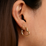 Medium Heartset Hoops