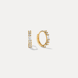 Round Baguette Earrings