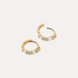 Round Baguette Earrings