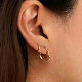 Small Heartset Hoops