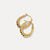 Beaded Hoops