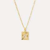 Framed Initial Necklace
