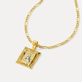 Framed Initial Necklace