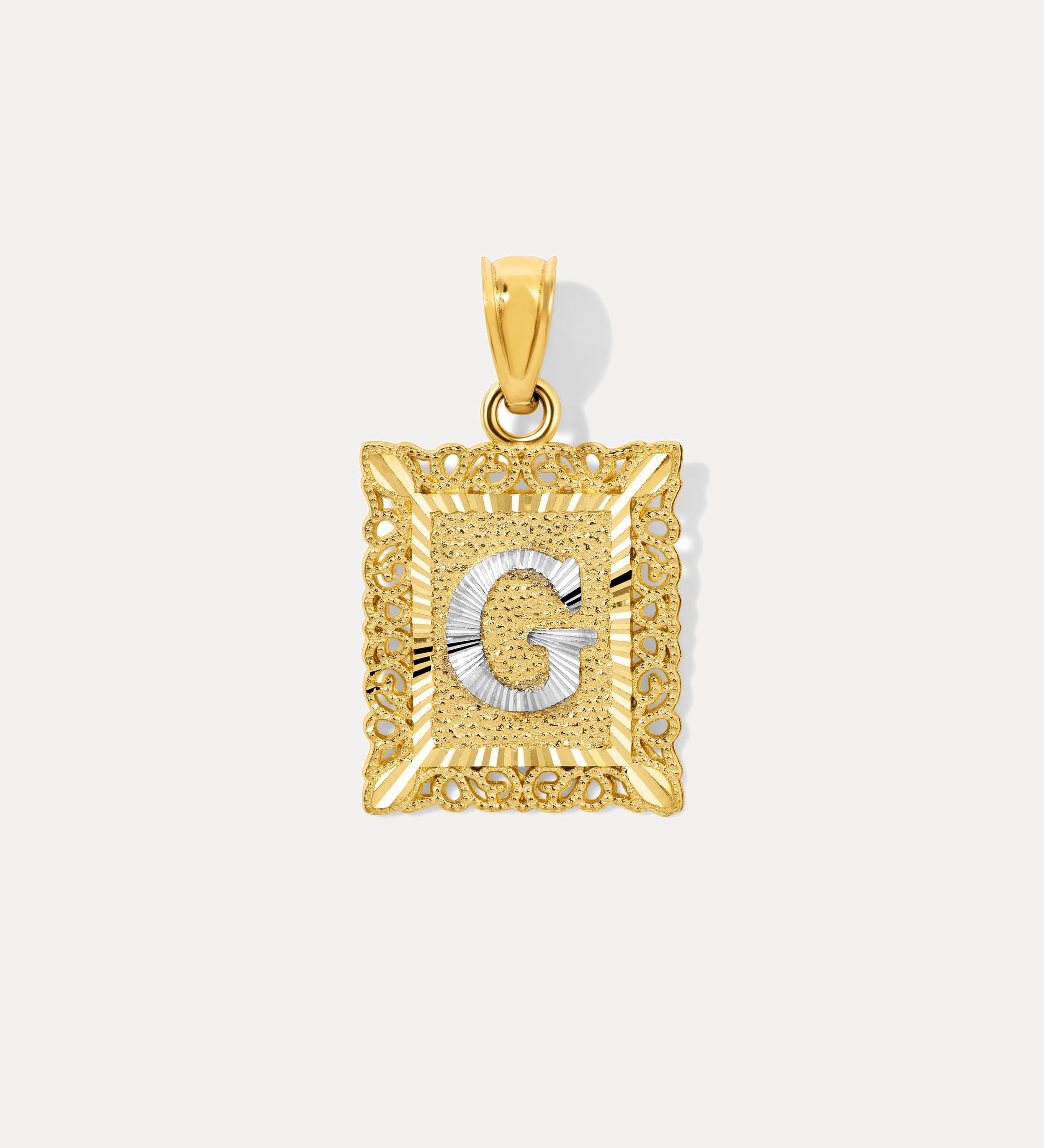 Framed Initial Necklace