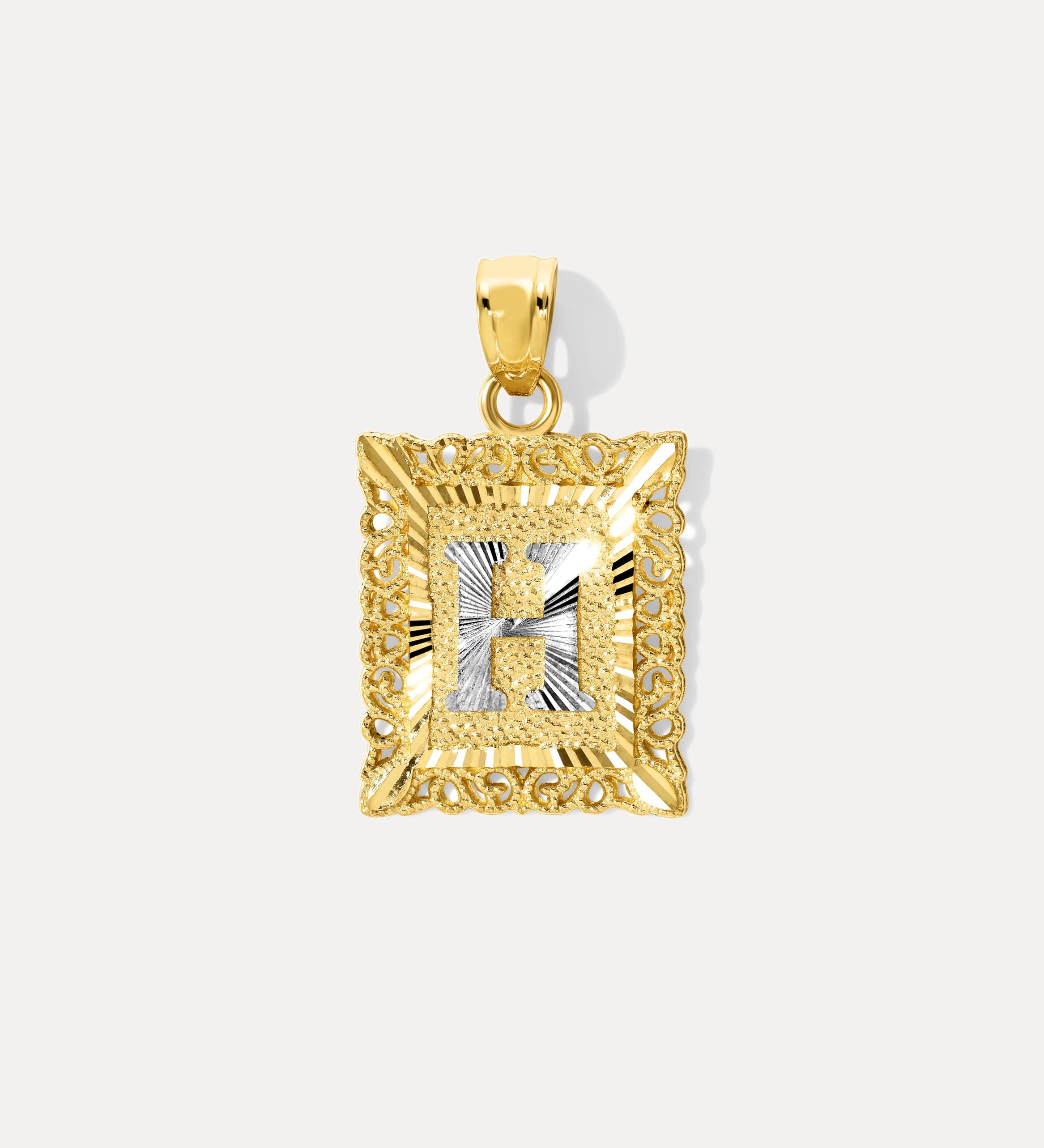 Framed Initial Necklace