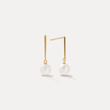 Pearl Bar Drop Earrings