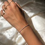 alliciante 14k gold the bling band tennis bracelet cubic zirconiaand ring stack