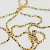 alliciante 14k gold ball chain