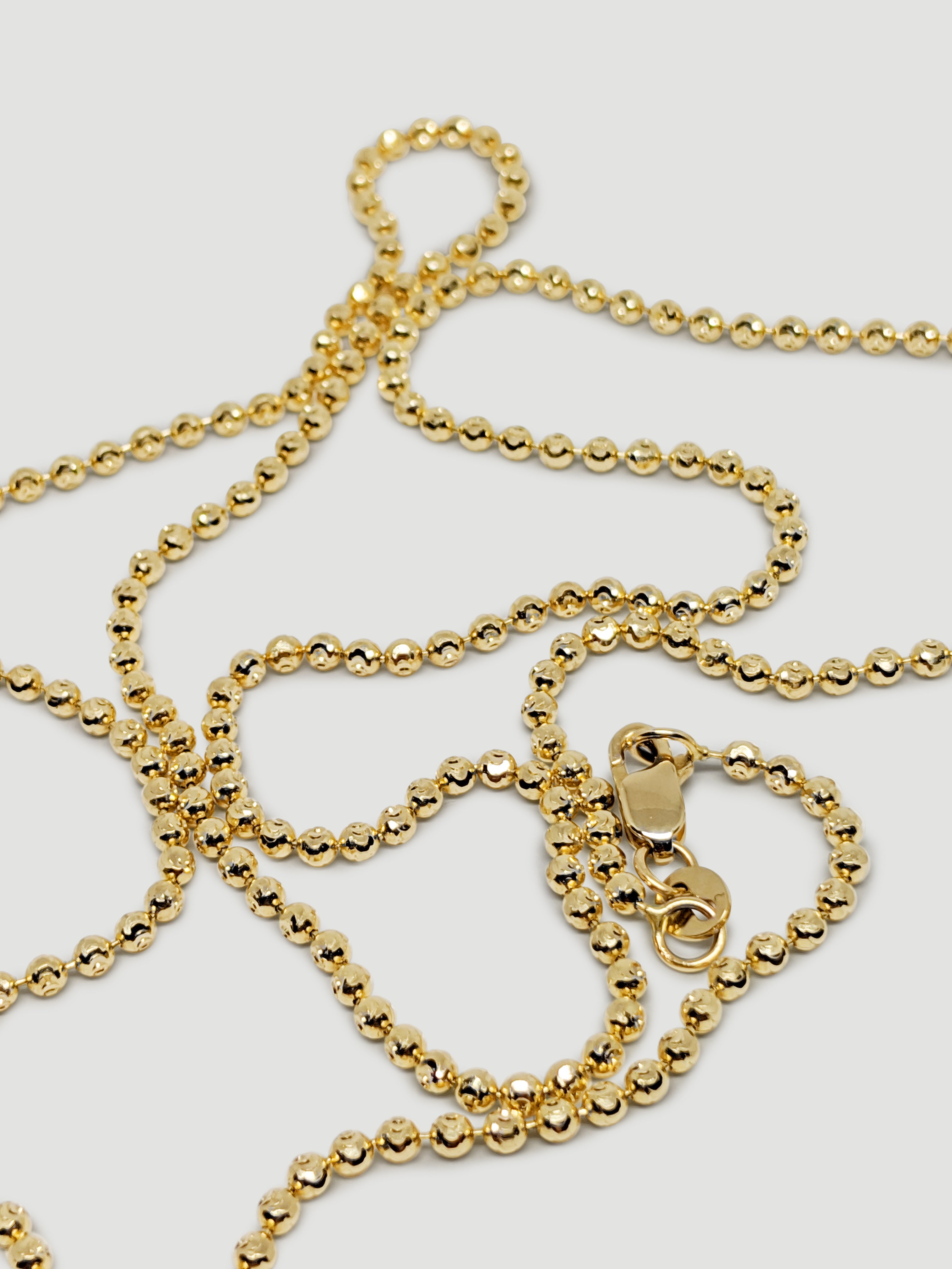alliciante 14k gold ball chain