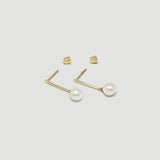 Pearl Bar Drop Earrings
