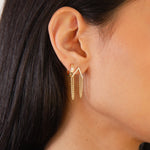 alliciante 14k gold the after party earrings stack