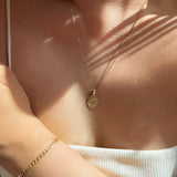 Flower Portrait Necklace