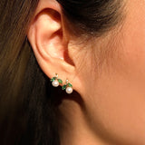Pearl Cherry Studs