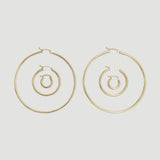 alliciante 14k gold hoops