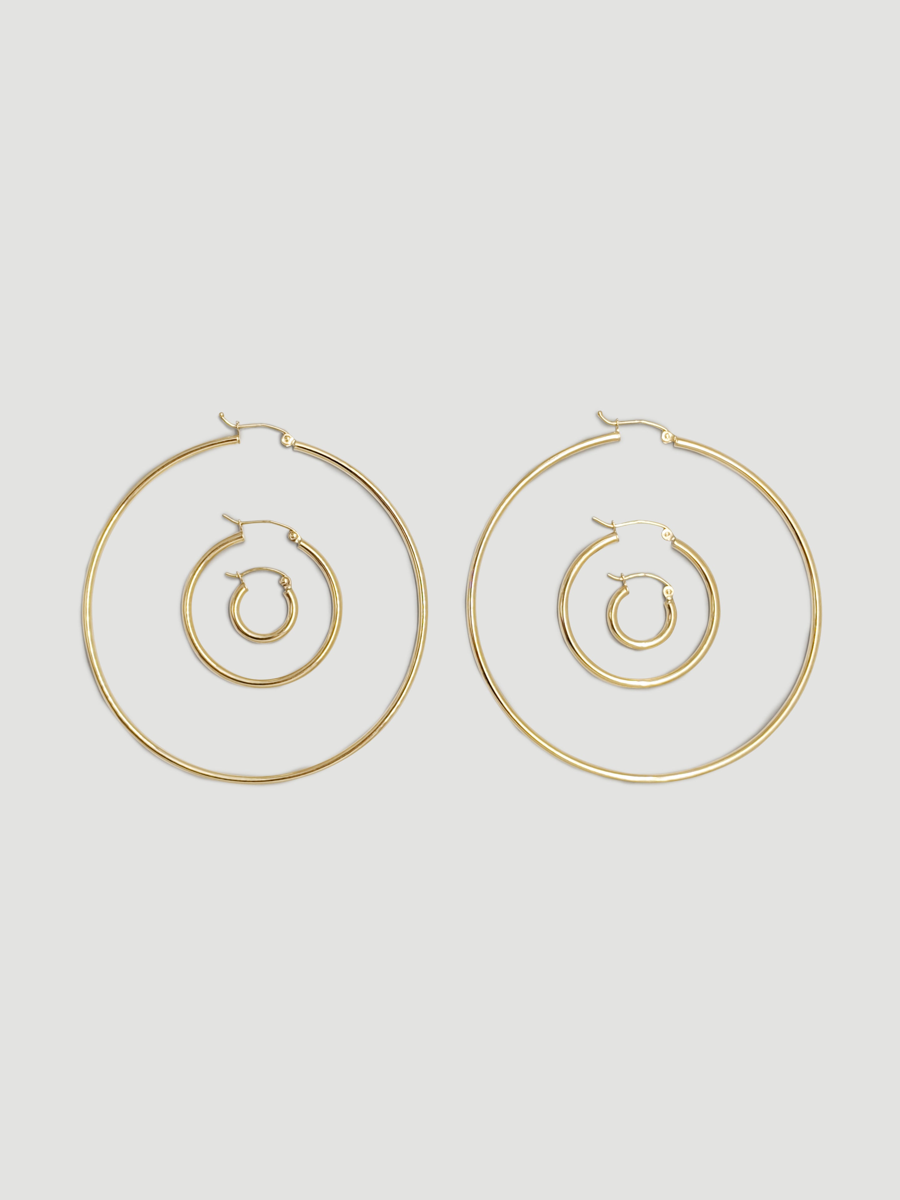 alliciante 14k gold hoops