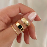 alliciante 14k gold rings stack