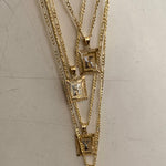 alliciante 14k gold the framed initial pendant necklace