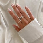 alliciante 14k gold rings stack