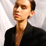 alliciante 14k gold the framed initial pendant necklace