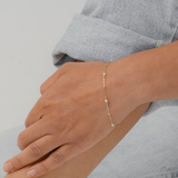 Pearl & Bead Station Bracelet