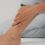 Pearl & Bead Station Anklet