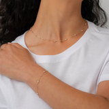 Pearl & Bead Station Necklace