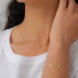 Pearl & Bead Station Necklace