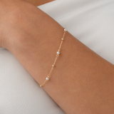 Pearl & Bead Station Bracelet