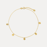 Sunburst Disc Anklet