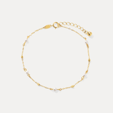 Pearl & Bead Station Bracelet