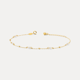 Pearl & Bead Station Bracelet