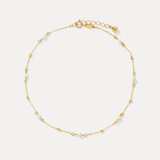 Pearl & Bead Station Anklet