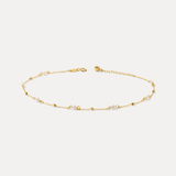 Pearl & Bead Station Anklet