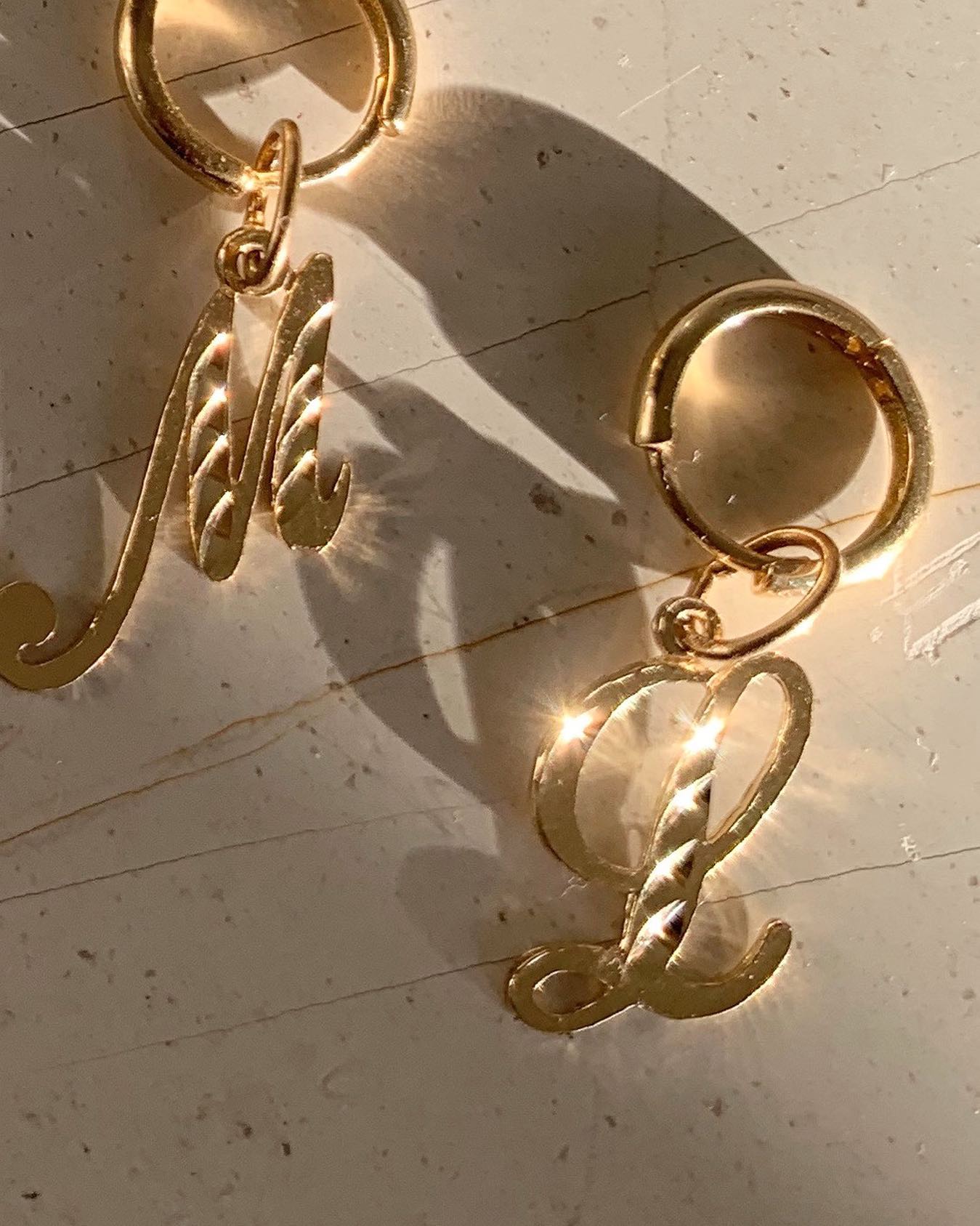 THE SINGLE INITIAL EARRING