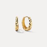 Diamond Cut Teardrop Hoops