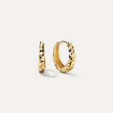 Diamond Cut Teardrop Hoops