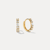 Round Baguette Earrings