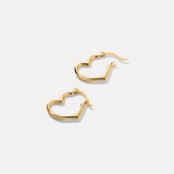Small Heartset Hoops