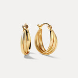 Triple Twist Hoops