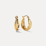 Triple Twist Hoops