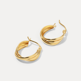 Triple Twist Hoops