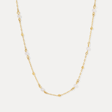 Pearl & Bead Station Necklace