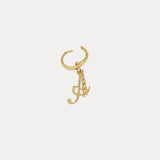 Single Initial Earring